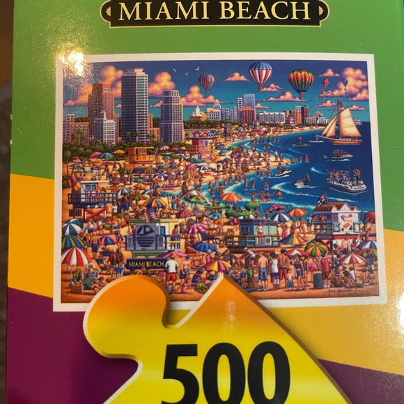 Dowdle 500 piece puzzle of Miami Beach - Picture 3 of 4